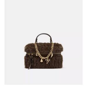 FAUX FUR RIGID BAG